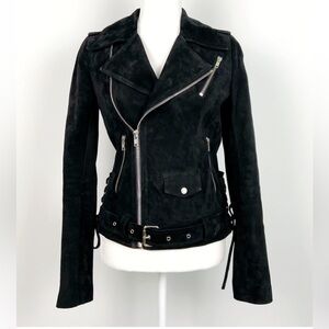 Women's Black Biker Jacket